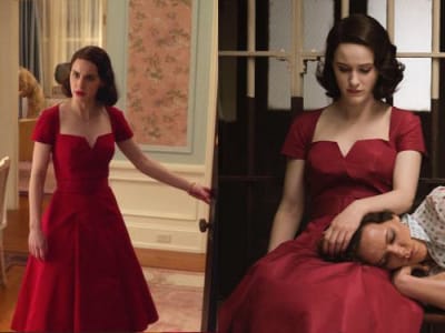 mrs maisel red dress