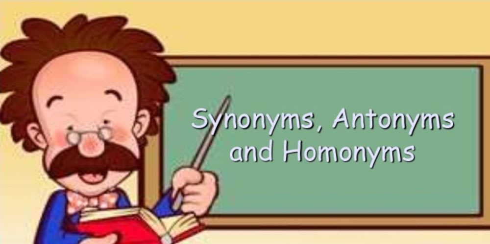 >Synonyms And Antonyms