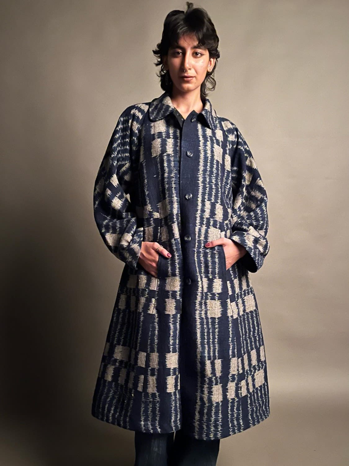 Nettle Ikat Jacket for National Award front
