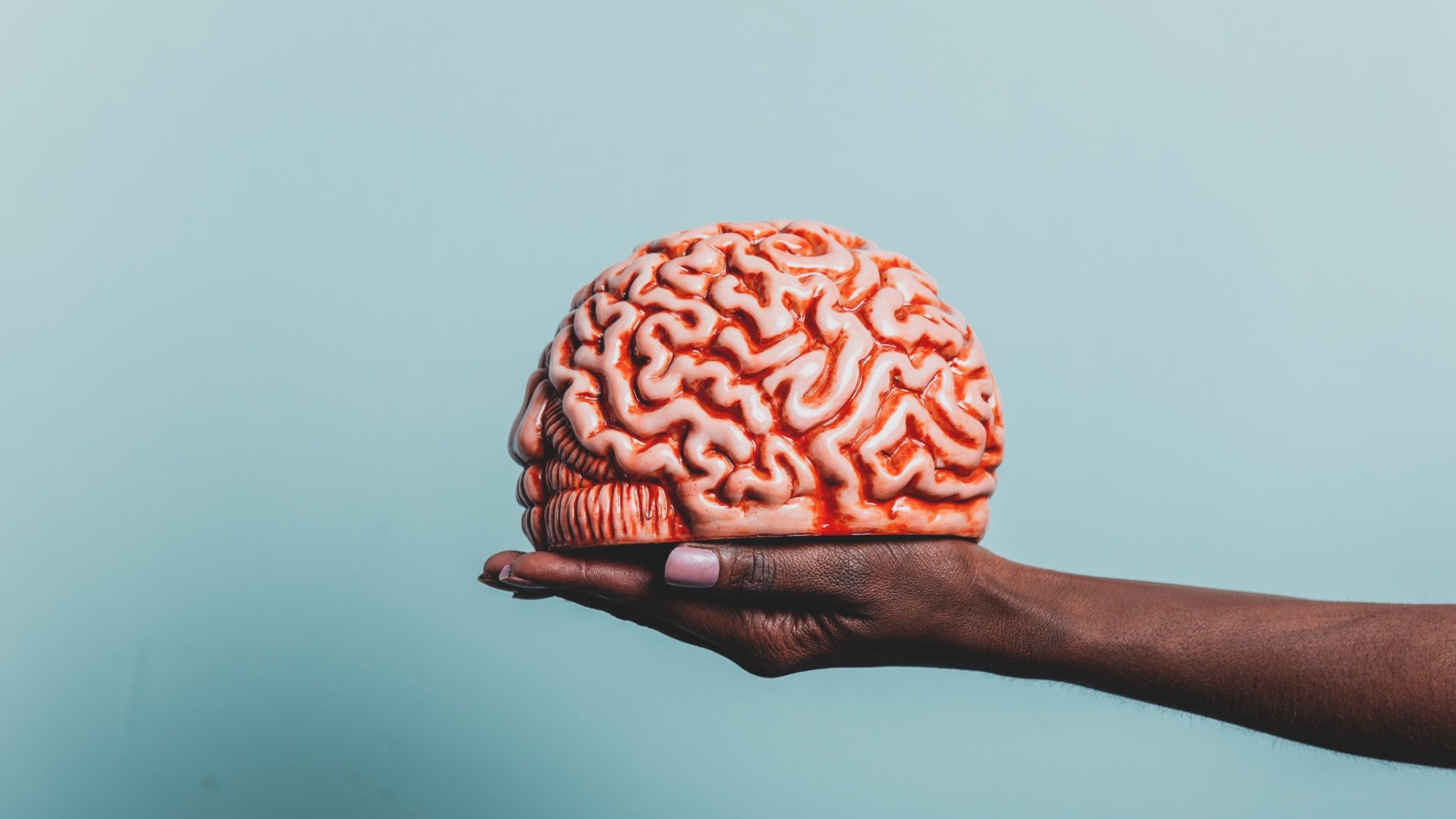 black-female-hand-hold-human-brain-on-blue-backgro-2024-09-26-08-50-32-utc