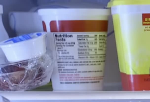 A small tub of sour cream