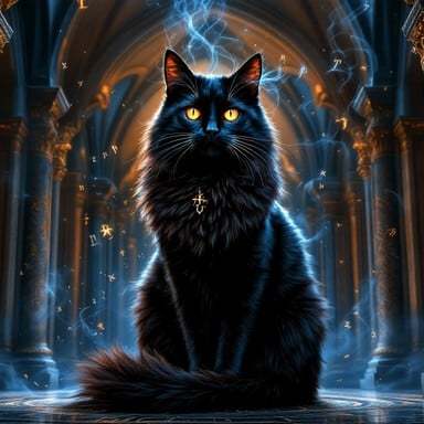 mystical-cathedral-cat-stockcake