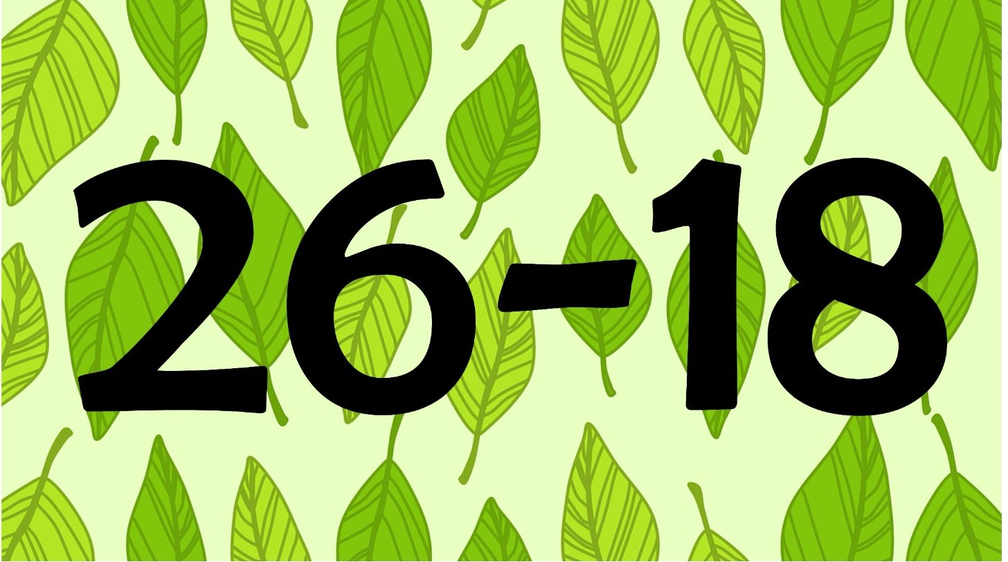 twenty six minus eighteen