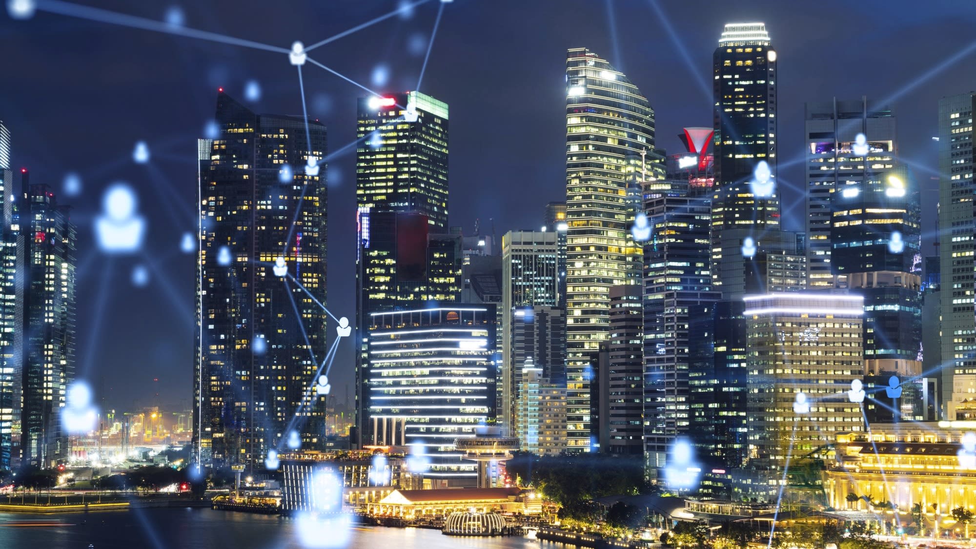 glowing-social-media-icons-night-panoramic-city-view-singapore-asia-concept-networking-establishing-new-connections-people-businesses-double-exposure