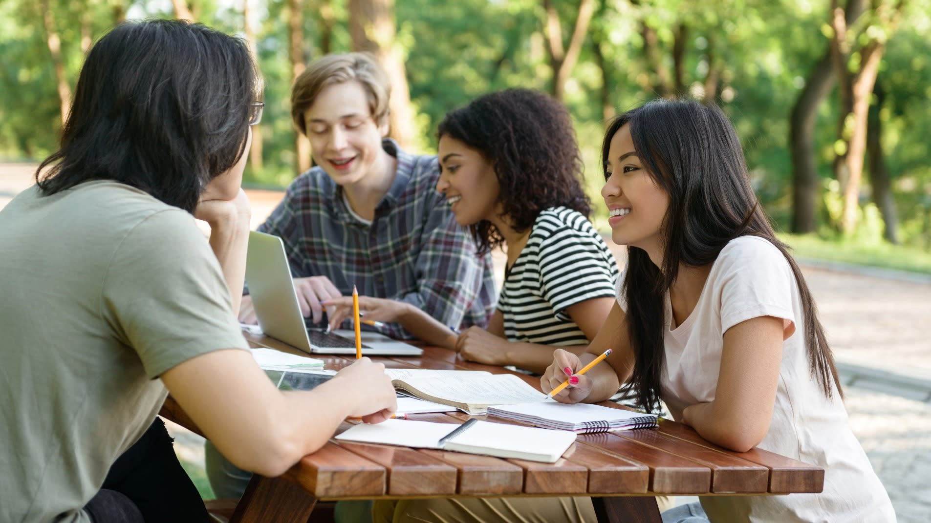 Young Adults at table