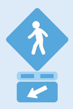 walk sign icon