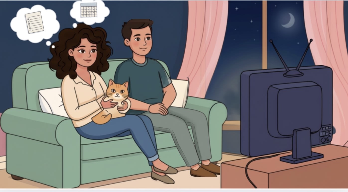 Relaxing at night