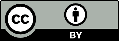 Creative Commons Attribution (CC BY) logo with BY icon.