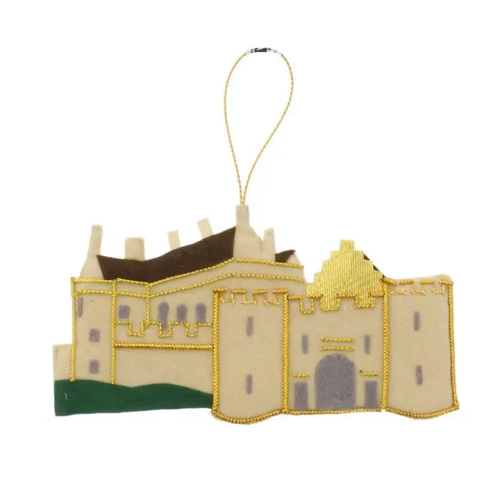 Emboirdered Christmas decoration of Stirling Castle