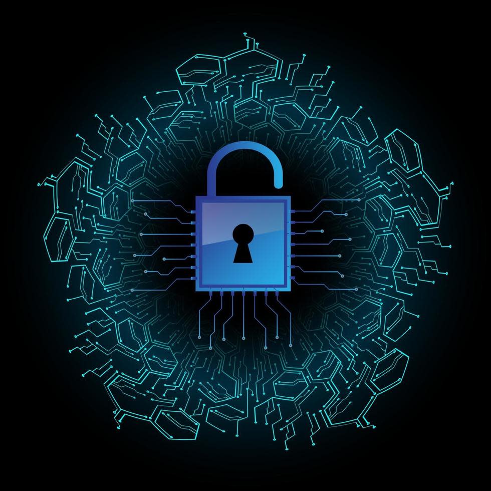 closed-padlock-on-digital-background-cyber-security-vector
