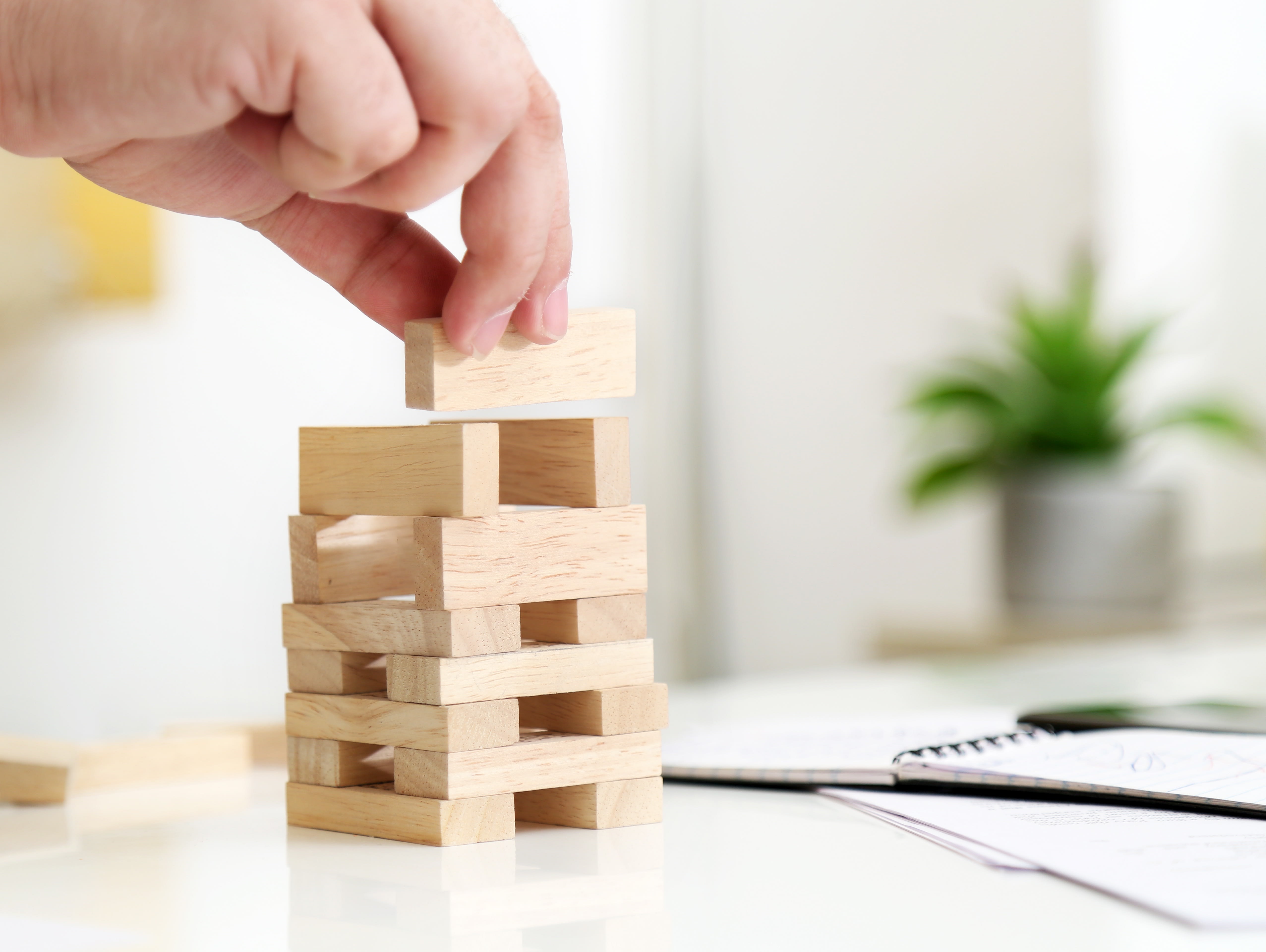Concept-building-success-wood-finger-flowerpot-toy-block-wooden-block-houseplant-wrist-beige-nail-paper-product-square-mechanical-puzzle-educational-toy-paper-plywood-craft-1637052