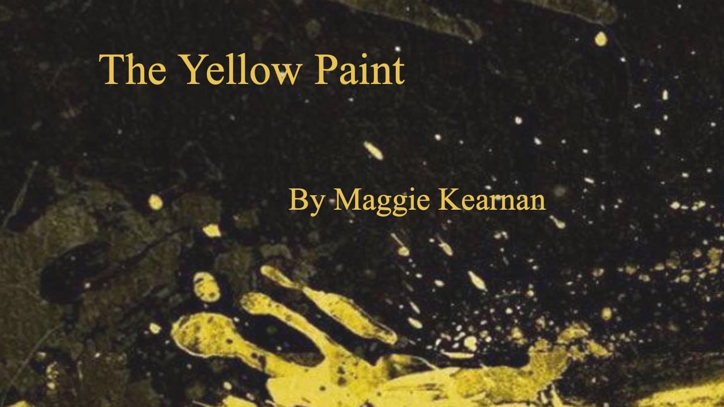 yellow paint poster