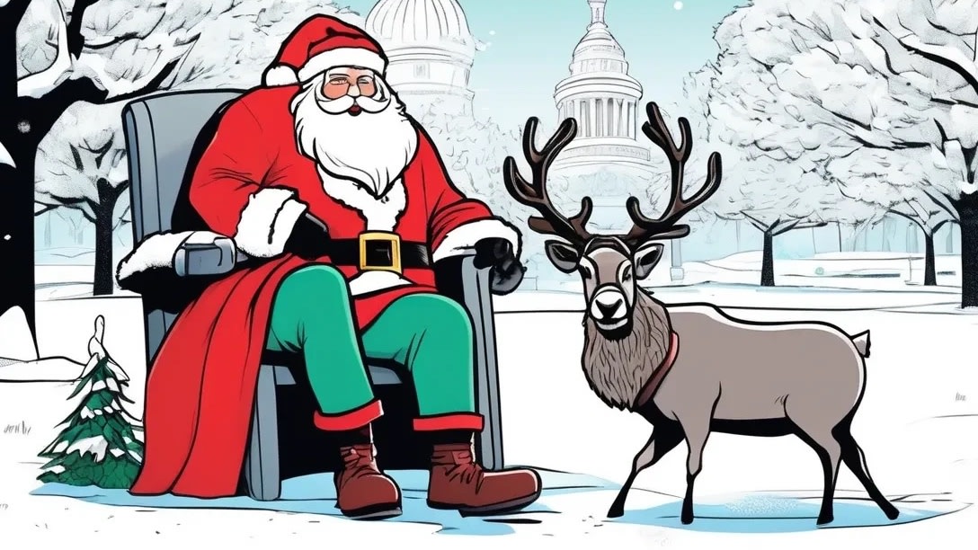 santa in the park