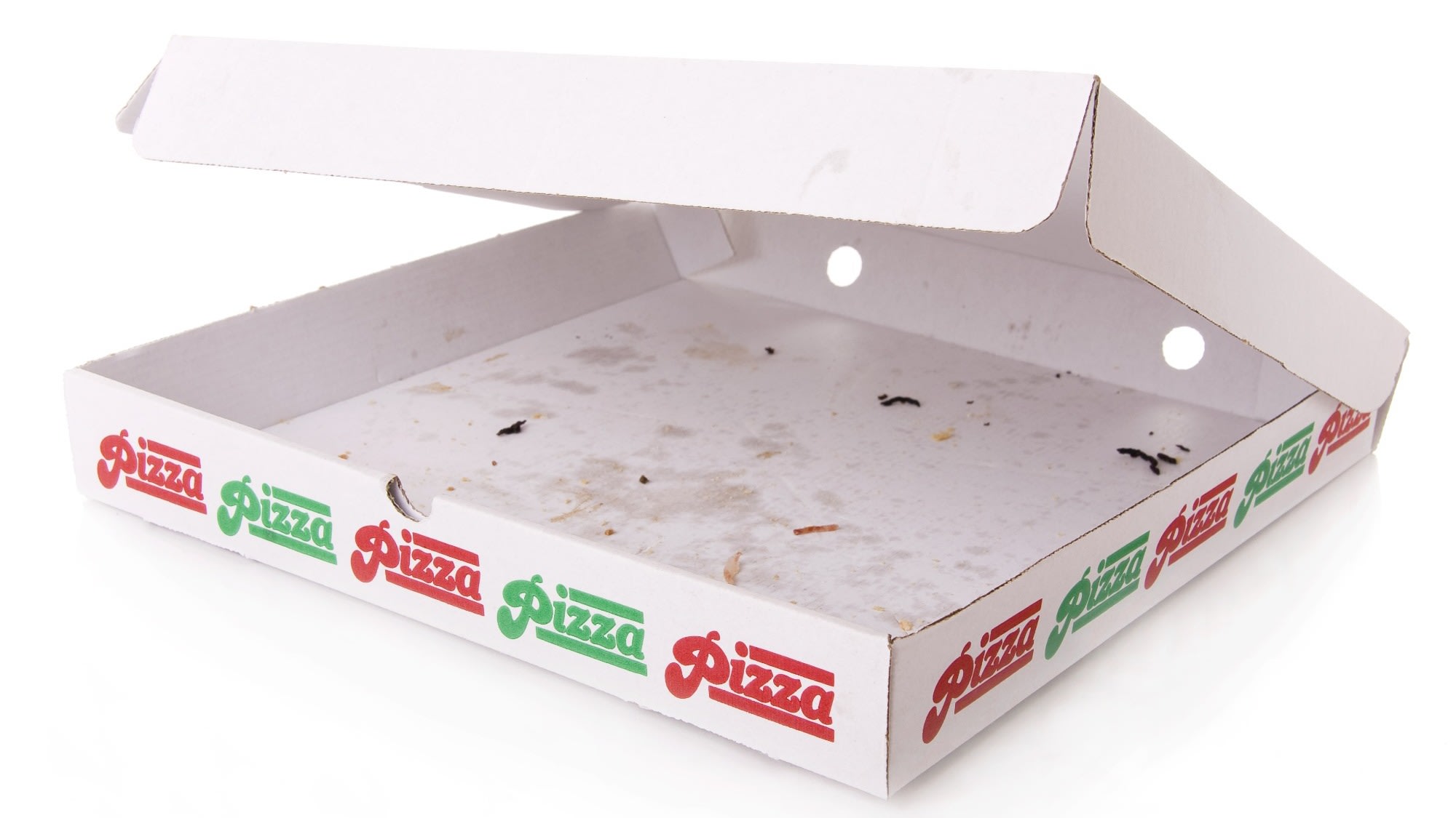 Empty pizza box