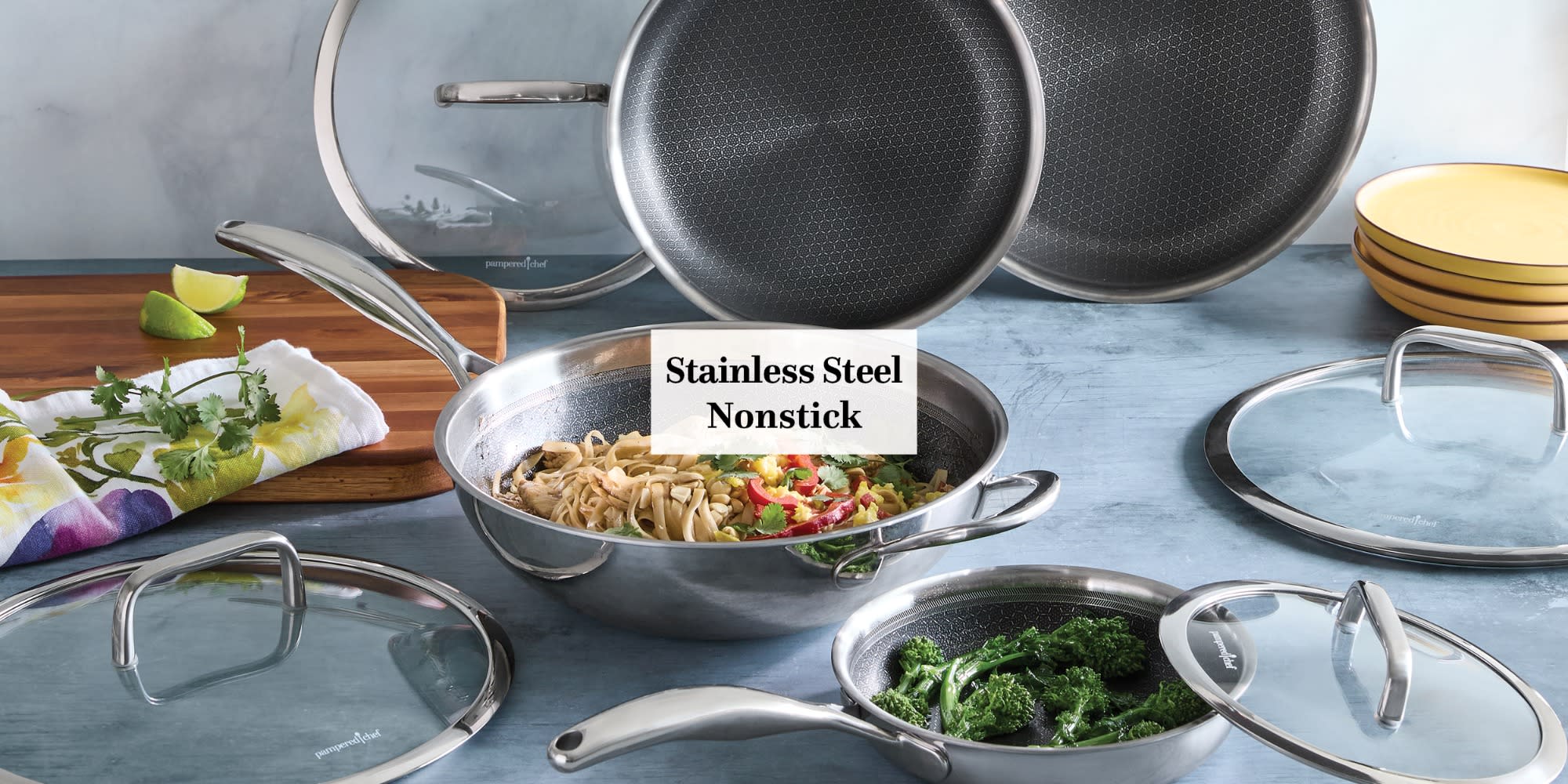 12" Stainless Steel Nonstick Skillet