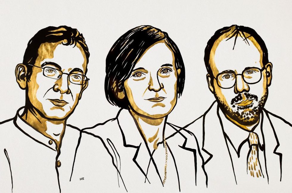 The laureates in Economic Sciences 2019