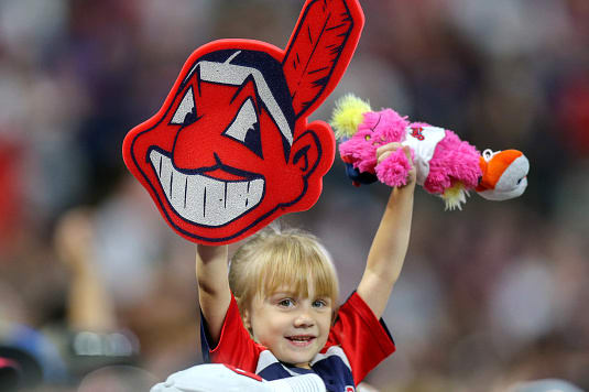 Cleveland Indians wear Chief Wahoo on Indigenous People's Day