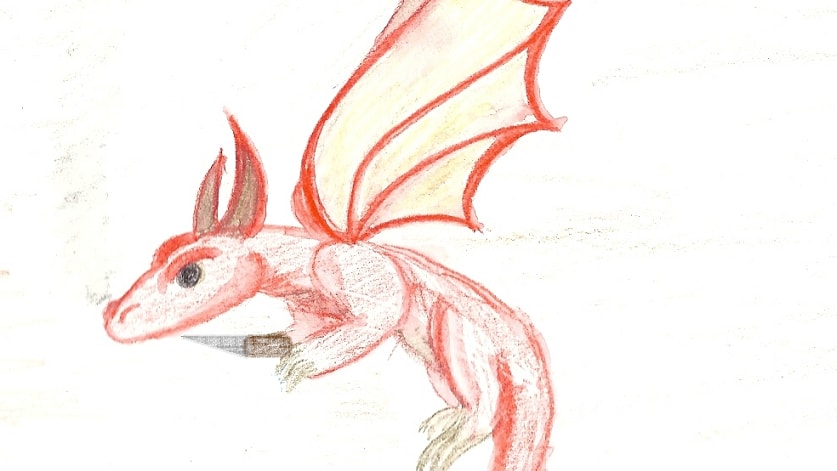 coffee dragon with knife