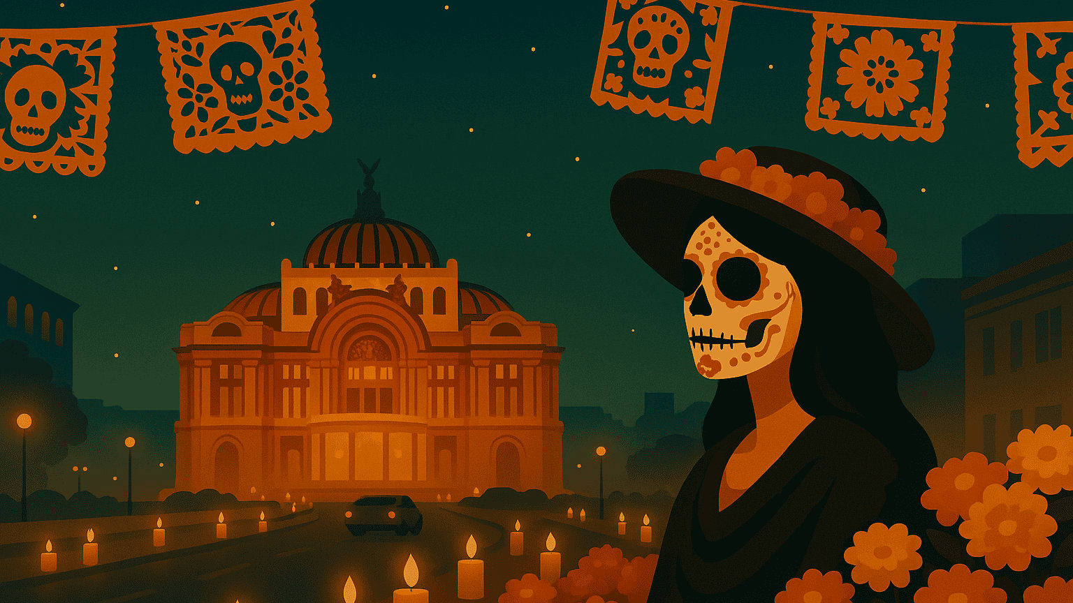 Noche de Muertos en Bellas Artes