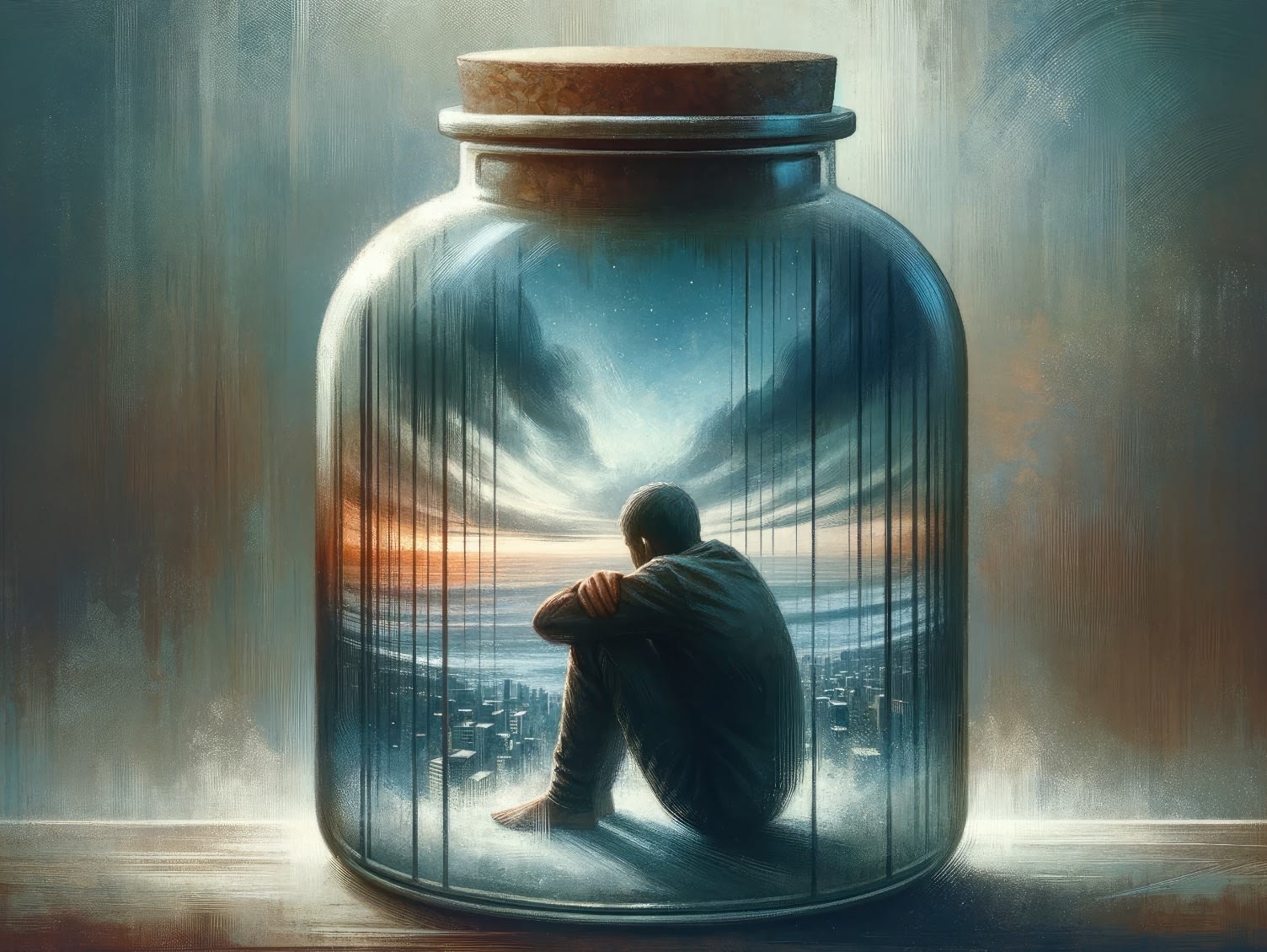 vecteezy_an-artwork-showcasing-a-person-trapped-inside-a-glass-jar_33101036