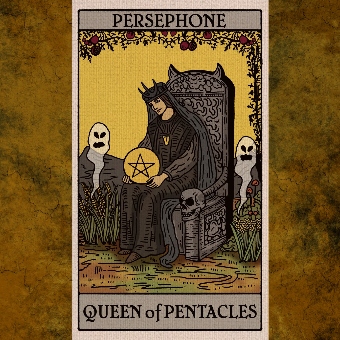Pentacles-Queen