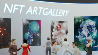 nft-art-gallery-on-metaverse-avatar-legs-nftprojects-3d-illustrations