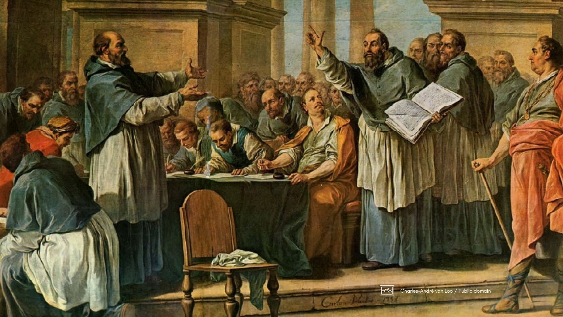 St. Augustine arguing with donatists.