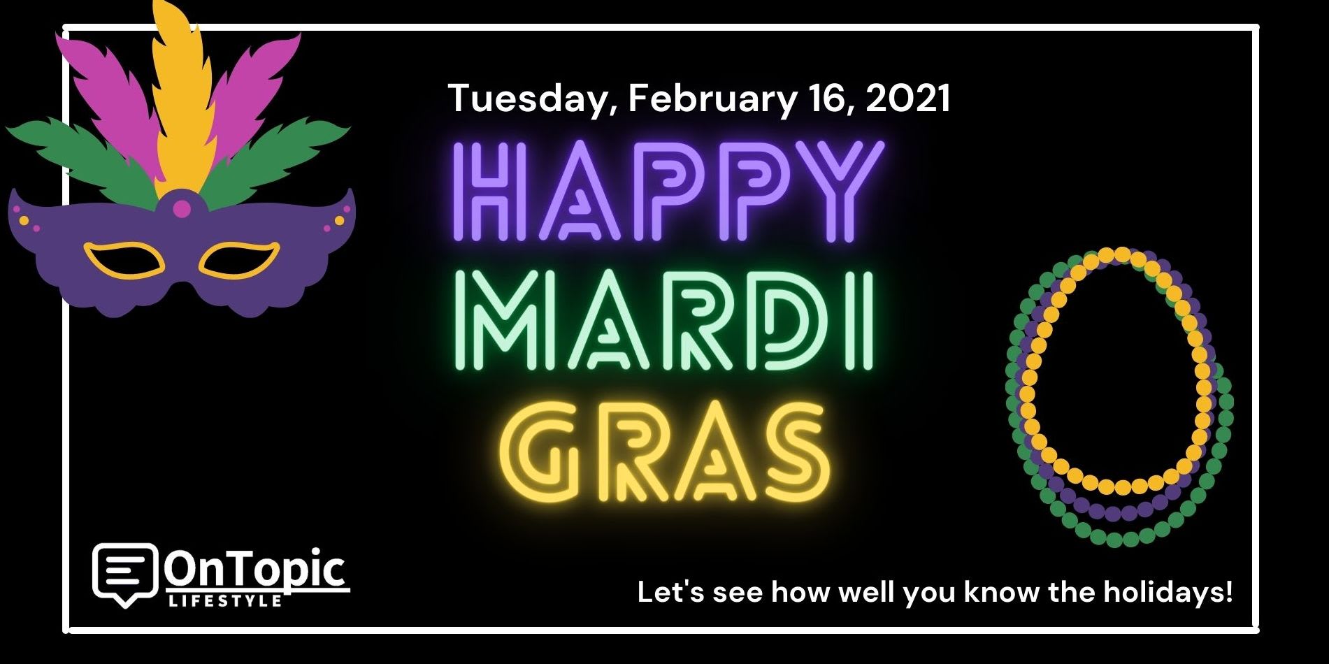 Mardi Gras Quiz Cover Photo by OnTopic