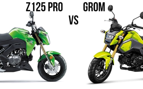 pix Kawasaki Z125 Pro Vs Honda Grom opinion stage