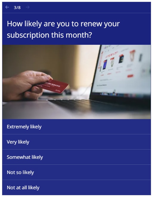 unipolar likert scale questionnaire
