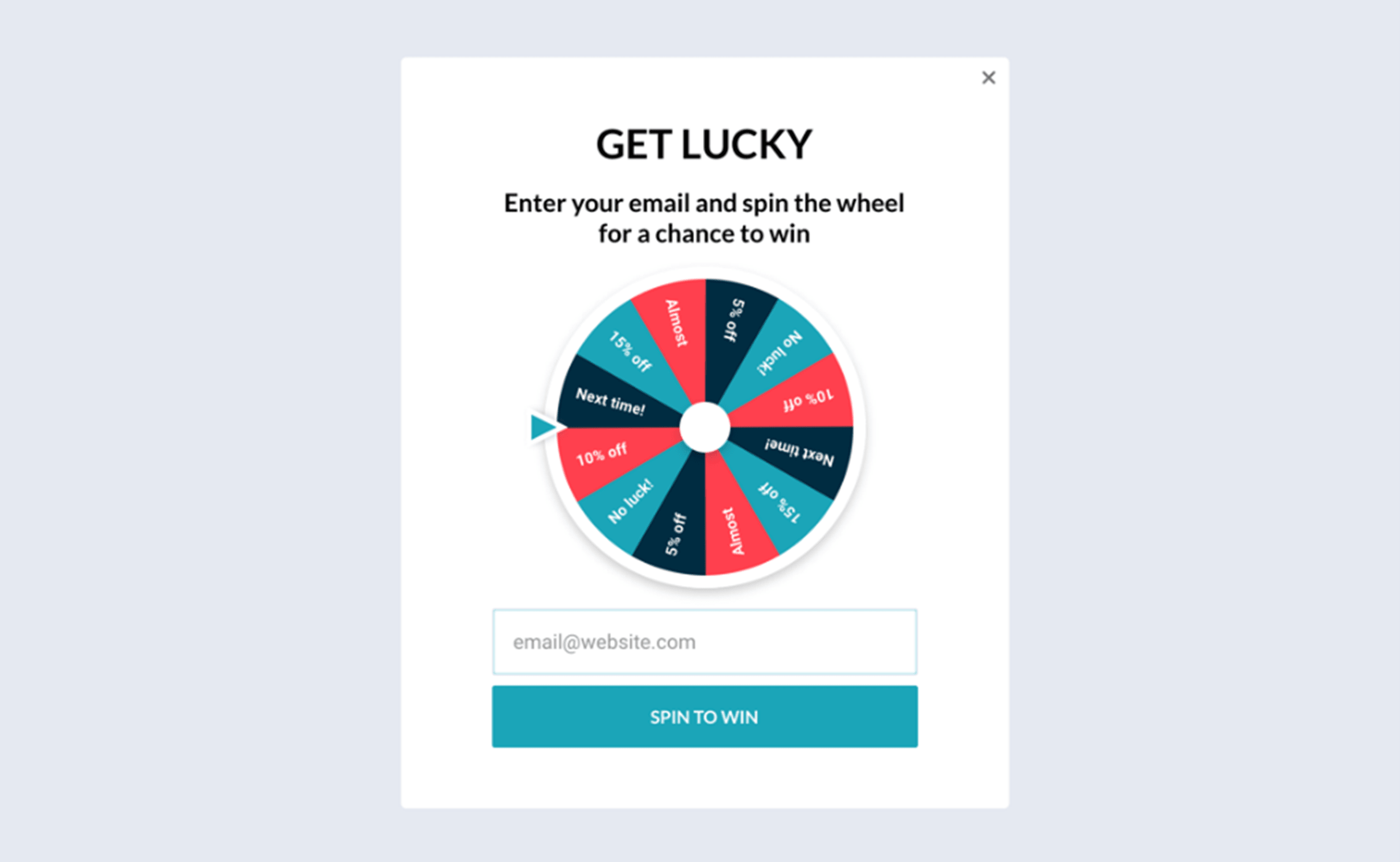Wheel of fortune lead generation