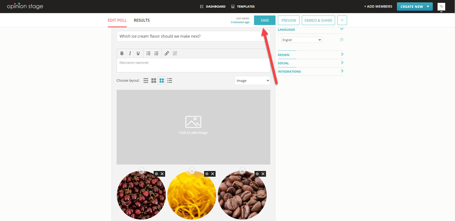 create messenger poll