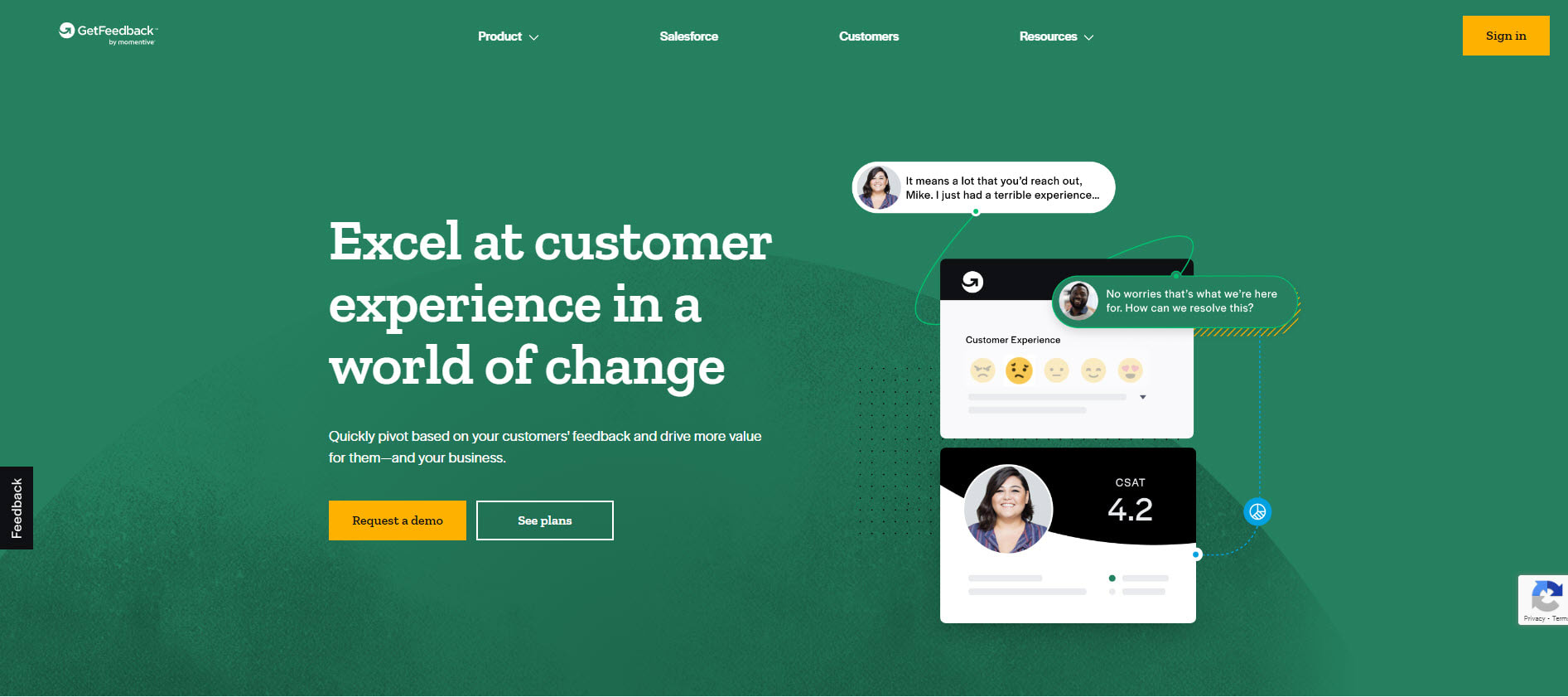 Survey Monkey Alternative - GetFeedback homepage