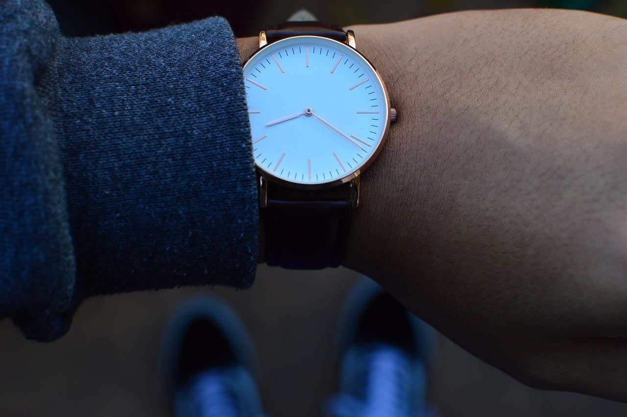 Checking the time